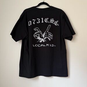 BANG Black Graphic T-shirt Heavyweight Cotton, size L